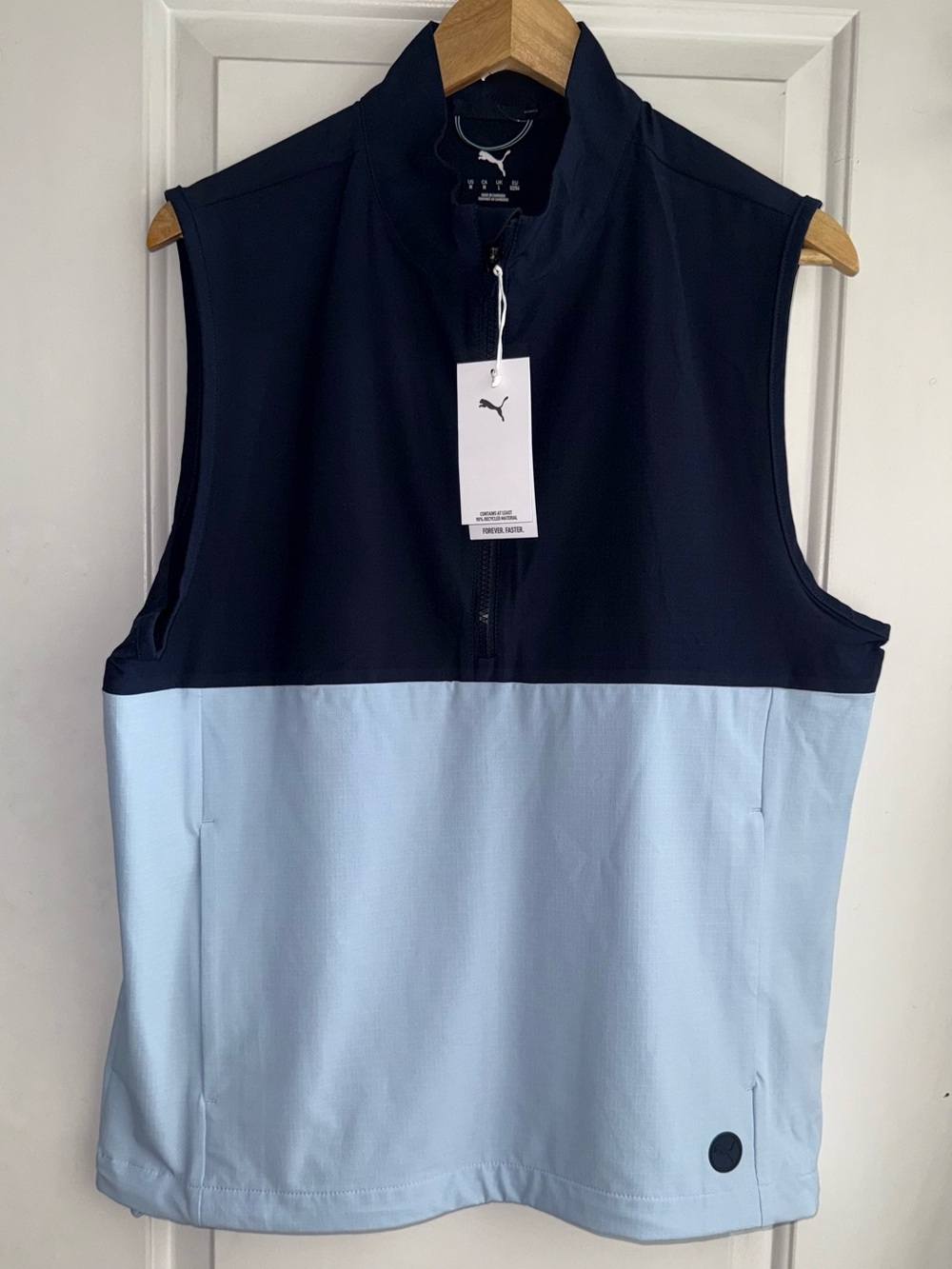 NWT Puma Golf Ripguard 1/4 Zip Vest in “Haute Tropic” Colorblock